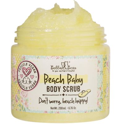 Bella &amp; Bear Body Scrub - Skin Care Exfoliating Scrub - Moisturizing Body Polish Scrub for Skin, Cellulite, Dead Skin, Scars, Wrinkles - Shower Scrub Exfoliating Body Wash - Vegan and Cruelty Free