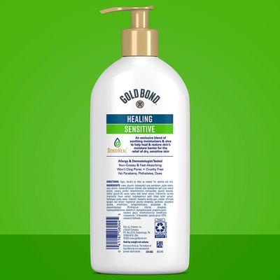 Gold Bond Healing Sensitive Daily Body &amp; Face Lotion for Dry, Sensitive Skin, 13 oz.