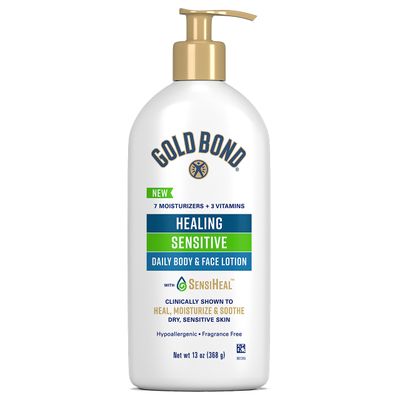 Gold Bond Healing Sensitive Daily Body &amp; Face Lotion for Dry, Sensitive Skin, 13 oz.