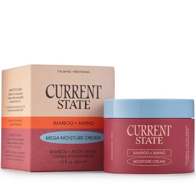 CURRENT STATE Bamboo + Amino Mega Moisturizer Face Cream - Deeply Nourishing Barrier Cream for Dry, Flaky Skin- Ultimate Replenishing Face Moisturizer with Superior Plant Oils, 1.7 oz.