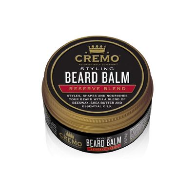 Cremo Styling Beard Balm, Distiller&#39;s Blend (Reserve Collection), Nourishes, Shapes And Moisturizes All Lengths Of Facial Hair, 2 Ounce