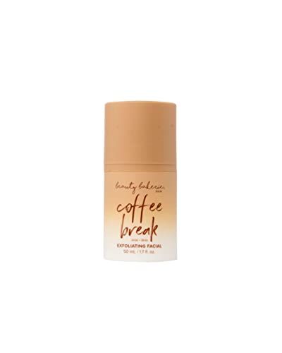 Beauty Bakerie Coffee Break AHA BHA Exfoliating Facial, Skin Care Products for Healthy, Glowing Skin, Face Exfoliator with Skin Refreshing Formula, Exfoliant &amp; Skincare Essential, 1.7 oz.