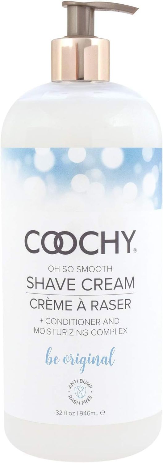Coochy Intimate Shaving Cream | Shave Conditioner &amp; Moisturizer for Face &amp; Body | Ideal for Sensitive Skin Care, Anti-Bump | Be Original, 32 oz