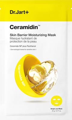 Dr.Jart+ Ceramidin Skin Barrier Moisturizing Face Mask | Sheet Mask | Korean Skin Care, 1 Pack