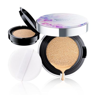 Air Cushion CC Cream, Moisturize BB Cream Makeup Long Lasting Matte Concealer for Natural Skin Radiant &amp; Moisturizing Skin, All-Day Hold (Natural)
