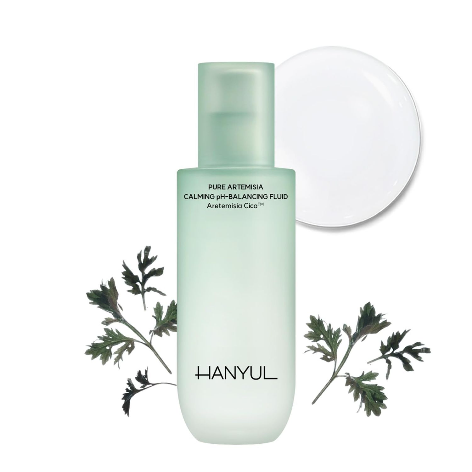 HANYUL Pure Artemisia (Mugwort) Hydrating Calming Fluid | Lightweight Lotion for Deep Moisturizing &amp; Soothing, Serum-Like Instant Effect, Vegan Certified Korean Skin Care, 4.23 Fl Oz