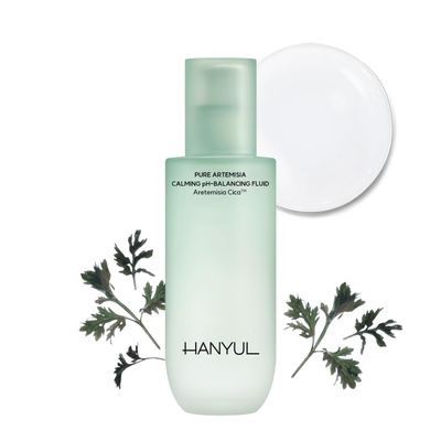 HANYUL Pure Artemisia (Mugwort) Hydrating Calming Fluid | Lightweight Lotion for Deep Moisturizing &amp; Soothing, Serum-Like Instant Effect, Vegan Certified Korean Skin Care, 4.23 Fl Oz
