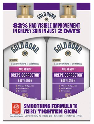 Gold Bond Age Renew Crepe Corrector Body Lotion, Replenishing &amp; Smoothing Formula 26 OZ (2 13 OZ bottles)
