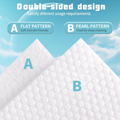 100 Count Disposable Face Towel, Biodegradable Cotton Facial Dry Wipes, Super Soft &amp; Thick Face Cloth, Lint-Free Face Towelettes for Sensitive Skincare, Makeup Remover Dry Wipes, Facial Cleansing
