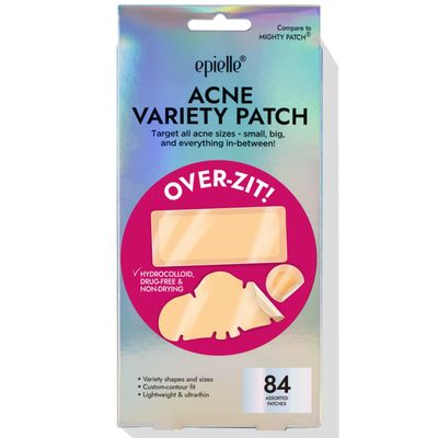 Epielle Over-Zit Acne Variety Patches | 84 Hydrocolloid Acne Pimple Patch for Covering Zits and Blemishes for Full Face (84 Counts)