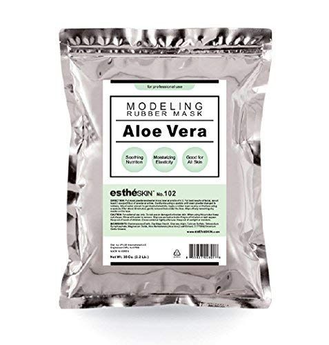 estheSKIN No.102 Aloe Vera Peel Off Type Modeling Rubber Mask Powder for Facial Skin Care Treatment, 35oz