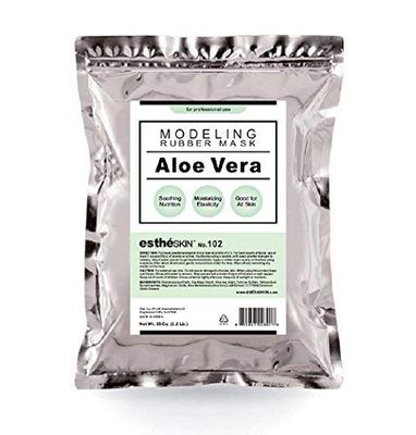 estheSKIN No.102 Aloe Vera Peel Off Type Modeling Rubber Mask Powder for Facial Skin Care Treatment, 35oz