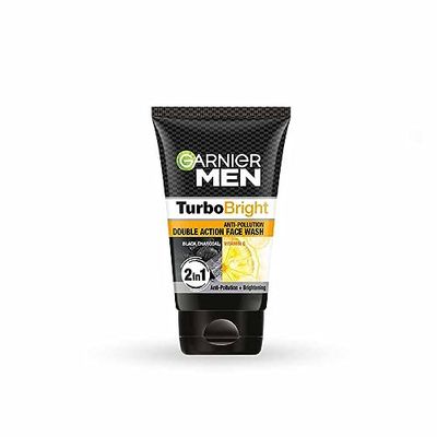 Garnier Men Power White Anti-Pollution Double Action Facewash, 100gm