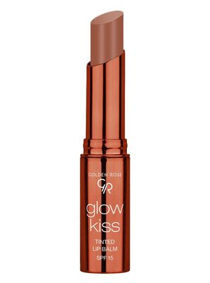 Golden Rose Cosmetics Glow Kiss Tinted Lip Balm with SPF15, Vegan Formula (Choco Cake)