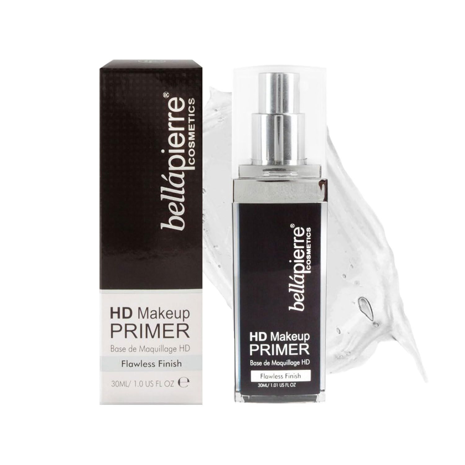 bellapierre HD Makeup Primer for a Smooth, Clear Complexion | Cruelty-Free &amp; Non-Toxic | Talc-Free Face Concealer - 1.01 Fl. Oz.