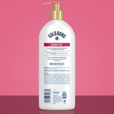 Gold Bond Diabetics' Dry Skin Relief Body Lotion With Vitamin E &amp; Aloe To Soothe &amp; Moisturize Dry, Flaky &amp; Rough Skin, Value Size, 21 oz.