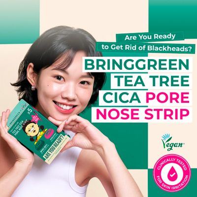 BRING GREEN X NETFLIX SUQID GAME Edition Tea Tree Cica Pore Nose Strip 5P
