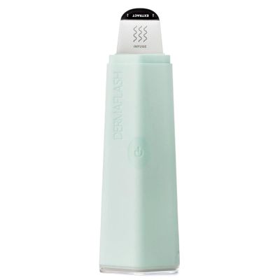 DERMAFLASH DERMAPORE+ Skin Care Device, Ultrasonic 2-in-1 Pore Extractor and Skincare Infuser, Seafoam