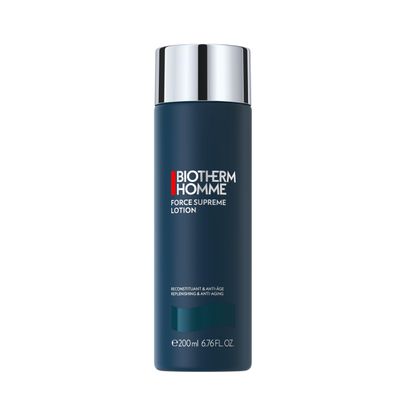 Biotherm Homme Force Supreme Lotion, Replenishing &amp; Anti-Aging Face Lotion for Men with Pro-Xylane and Cedar Bud Extract, Firms and Tones the Skin, Helps Reduces Signs of Aging, 6.76 Fl. Oz.