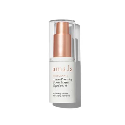 Amala Youth-Renewing Powerhouse Eye Cream - Anti-Aging Cream that Targets Dark Circles, Puffiness and Under Eye Bags with French Pine Extract, Moth Bean Retinol-Alternative and Cupuacu Butter (15ml)