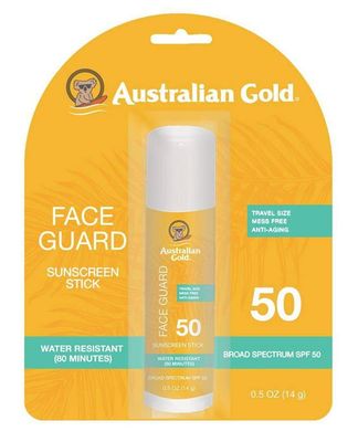 Australian Gold Spf#50 Face Guard Stick 0.6 Ounce (17ml) (3 Pack)