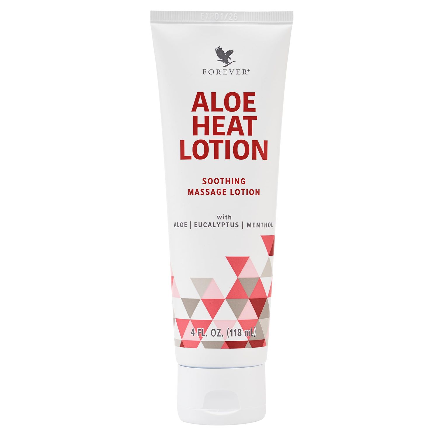 Forever Living - Forever Aloe Heat Lotion with Menthol &amp; Eucalyptus Fragrance - Relaxation and Skin Nourishment - Vegan-Friendly Formula - 4 fl oz.