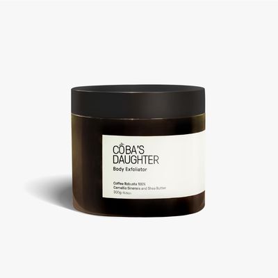 COBA'S DAUGHTER 100% Robusta Coffee Body Scrub with Matcha &amp; Shea Butter | Exfoliate, moisturize skin and Reduce stretch marks and cellulite | Safe for pregnancy | Vegan &amp; Clean Beauty (10.6 Oz)