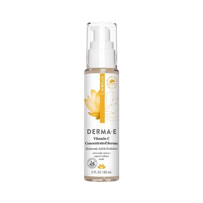 DERMA E Vitamin C Concentrated Serum with Hyaluronic Acid, Vitamin E &amp; Aloe, All Natural, Antioxidant-Rich Concentrated Facial Serum - Firming and Brightening Vitamin C Face Serum, 2oz