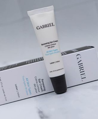 Gabriel Renewing Eye Cream | Natural, Paraben Free, Vegan, Cruelty-free, Non GMO| Botanical Extracts to Reduce Dark Circles & Puffiness Under Eyes | For All Skin Types |.5 oz.