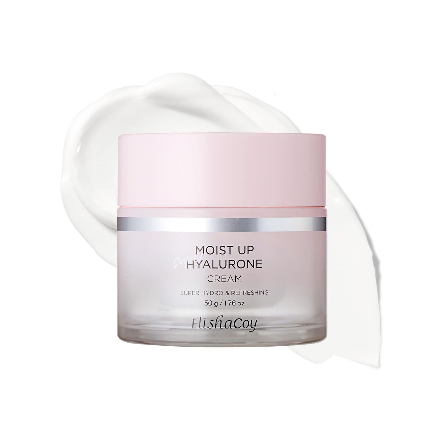Elishacoy Moist Up Hyalurone 80-Hour Hyaluronic Acid face Cream with Long-Lasting Hydration, Oil-Free Gel, Korean Skin Care, Good for Dryness, Dullness, Uneven Texture | Oily, Combination Skin Types
