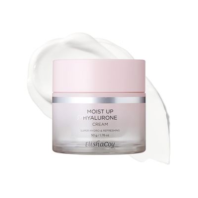 Elishacoy Moist Up Hyalurone 80-Hour Hyaluronic Acid face Cream with Long-Lasting Hydration, Oil-Free Gel, Korean Skin Care, Good for Dryness, Dullness, Uneven Texture | Oily, Combination Skin Types