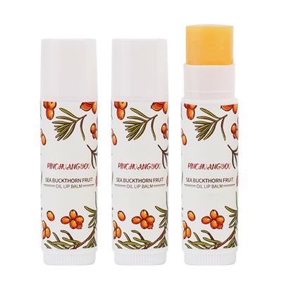 3 Packs Beeswax Lip Balm Sea Buckthorn Lip Balm, Super Moisturizing Lip Balm, Great for Dry Lips, Relieve Chapped Lips, Nourishing lip Balm Set, Tint-Free Suitable for Both Men and Women