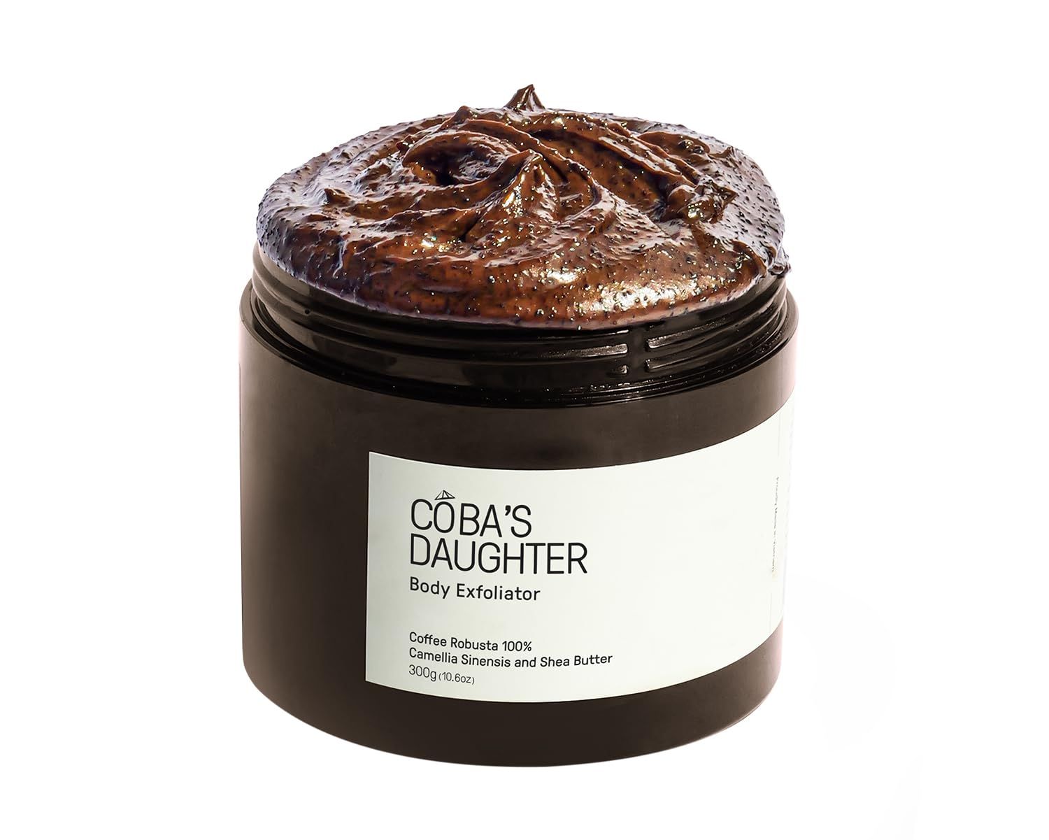 COBA&#39;S DAUGHTER 100% Robusta Coffee Body Scrub with Matcha &amp; Shea Butter | Exfoliate, moisturize skin and Reduce stretch marks and cellulite | Safe for pregnancy | Vegan &amp; Clean Beauty (10.6 Oz)