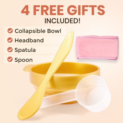 BRUN Peel-Off Jelly Mask Hydrating Premium Modeling Rubber Mask Spa Set - 10 Treatments (24k Gold, Lavender, Kiwi, Peppermint, Egyptian Rose, Matcha, Chamomile, Tea tree, Jazmine)