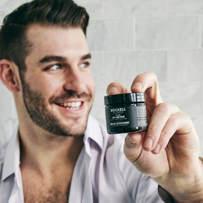 Brickell Men's Revitalizing Anti-Aging Cream For Men, Face Moisturizer For Face To Reduce Fine Lines and Wrinkles, Natural and Organic Anti Wrinkle Night Face Cream, 2 Ounce, Scented