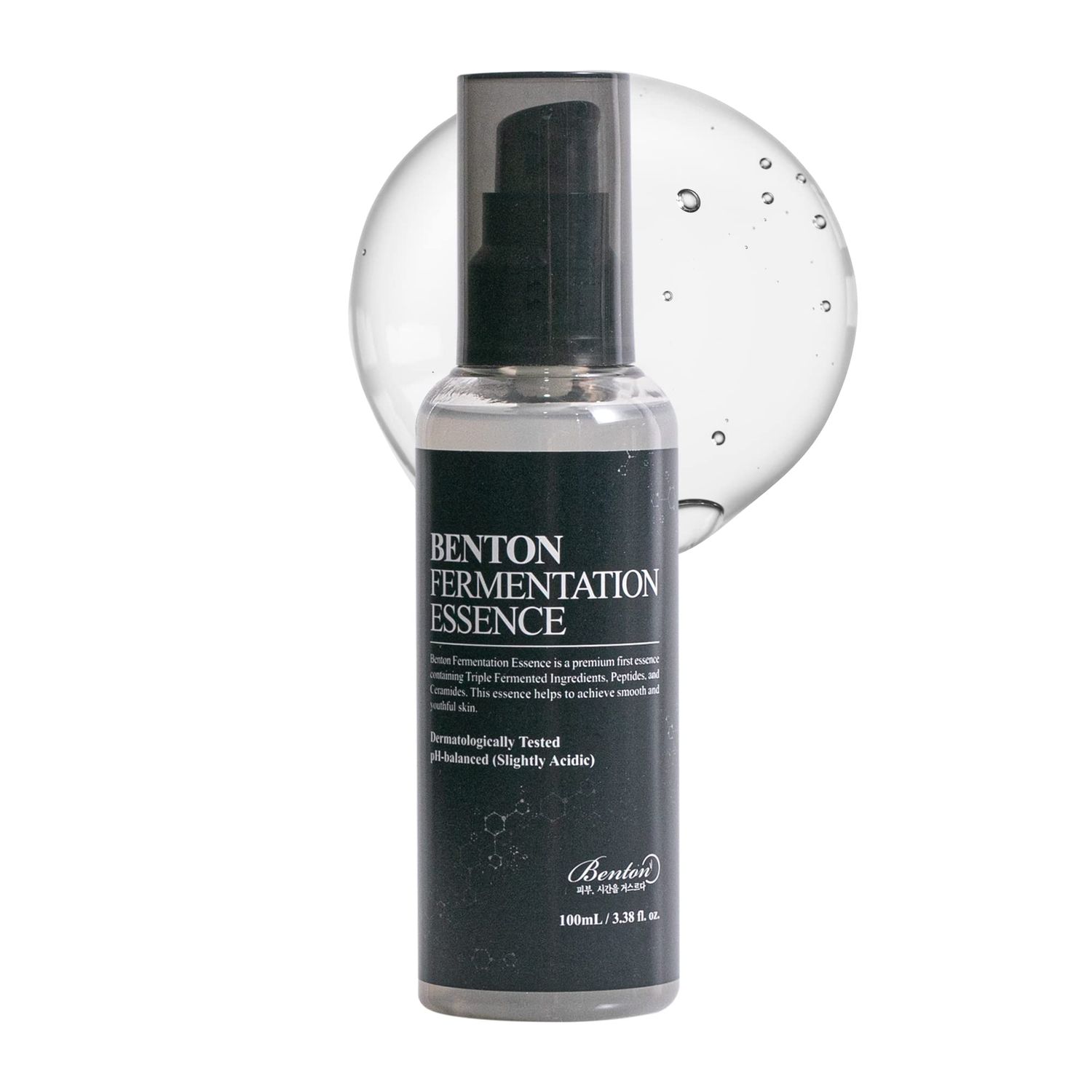 BENTON Fermentation Essence Skin Care 3.38 fl.oz. - Galactomyces &amp; Bifida &amp; Lactobacillus/Collagen, Tone Balancing, Skin Smoothing, Elasticity, Korean Clean Beauty Skin Care