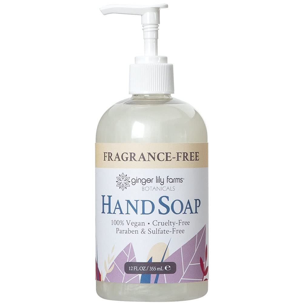 Ginger Lily Farms Botanicals All-Purpose Liquid Hand Soap, 100% Vegan &amp; Cruelty-Free, Fragrance-Free, 12 fl oz