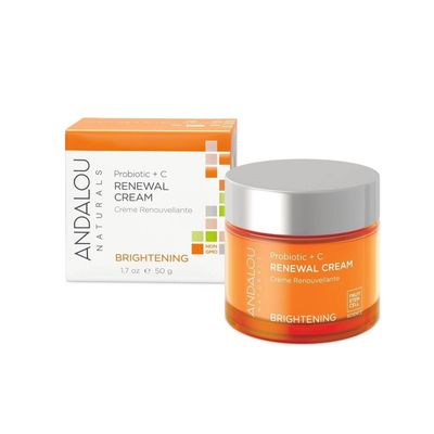 Andalou Naturals Probiotic + C Renewal Cream, Probiotic Plus, C, Ivory, Probiotic Plus C, 1.7 Oz