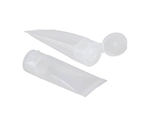 24Pcs 30ml 1oz Empty Translucent Plastic Flip Cap Shampoo Facial Cleanser Makeup Comestic Sample Soft Container Tube Bottle Vial Jar Pot Case
