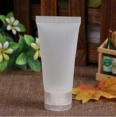 24Pcs 30ml 1oz Empty Translucent Plastic Flip Cap Shampoo Facial Cleanser Makeup Comestic Sample Soft Container Tube Bottle Vial Jar Pot Case