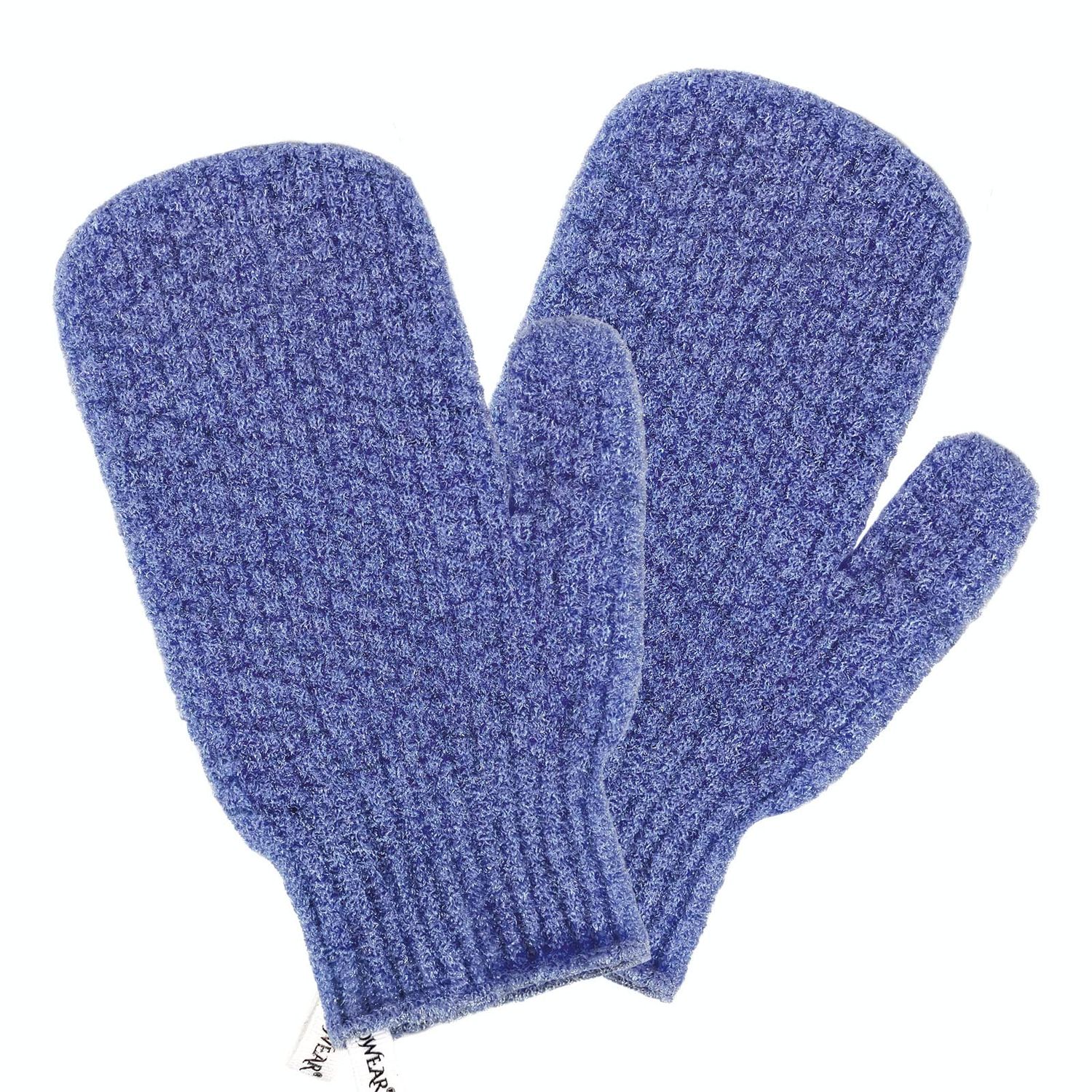Evridwear Shower Exfoliating Mitts, Deep Cleanse Bathing Scrub Gloves Self Tan Scrubber Mitten Dead Skin Remover for Men and Women,1 Pair Heavy