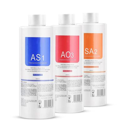 Crowsuggy Aqua Peeling Solution,Top Salon Skin Scrub,Hydra Skin Scrub Special Solution,Small Bubble Solution (3 Bottle x 400ml)