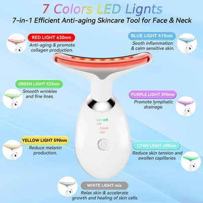 Face and Neck Massager TI, 7 CIr Facial Massager for Face and Neck, Face cuIpting Tool for Sin Care
