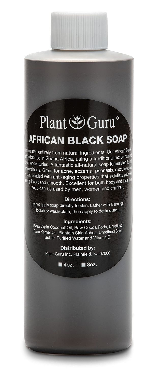 African Black Soap Liquid 8 oz. 100% Raw Pure Natural From Ghana. Acne Treatment, Aids Against Eczema &amp; Psoriasis, Dry Skin, Scars and Dark Spots. Great For Pimples, Blackhead, Face &amp; Body Wash