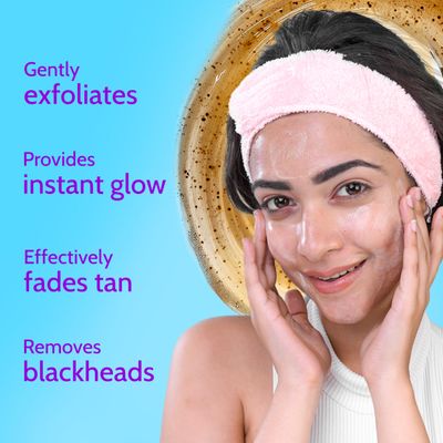 Chemist At Play Gentle Exfoliating Face Scrub with Mandelic Acid & Walnuts | Removes Dead Skin & Blackheads | Detans |Gives Instant Glow| Face Scrub for Women & Men | 100ml