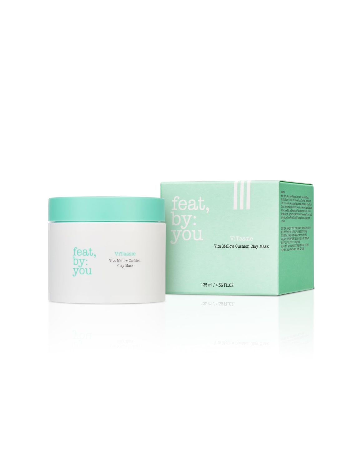 Feat By You ViTassie Vita Mellow Cushion Clay Mask Skincare Acne, Vitamin C, Detox, Exfoliating Mask, Hydrating Mask Moisturising, Pore Minimising - 135 ml