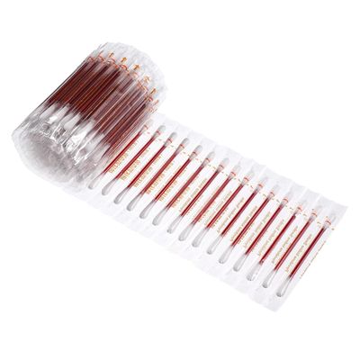 100Pcs Disposable Cotton Swab Iodophor Skin Disinfection Swab Individually Wrapped Pads Double Head Cotton Swab Iodine for Hospital Home
