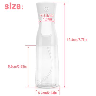 Apidgrowth Continuous Spray Bottle,Hair Spray Bottle,Plants Water Spray Mist Bottle,Ultra-Fine Spray Bottle for Hair,Skincare, Plant Care, Pet Grooming, Cleaning(White)