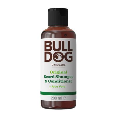 Bulldog Skincare Original Beard Shampoo &amp; Conditioner 200ml - Beard Cleansing &amp; Conditioning - For All Beard Types