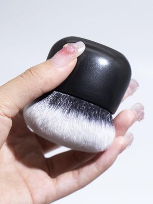 COSHINE Oval Ultra-Soft Compact Kabuki Brush-Perfect for Face&amp;Body Powder Application with Dense Bristles